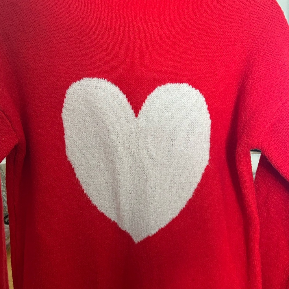 Cupcakes and Cashmere Red Heart Sweater XS Cozy‎ Valentine Love Core - Picture 8 of 8